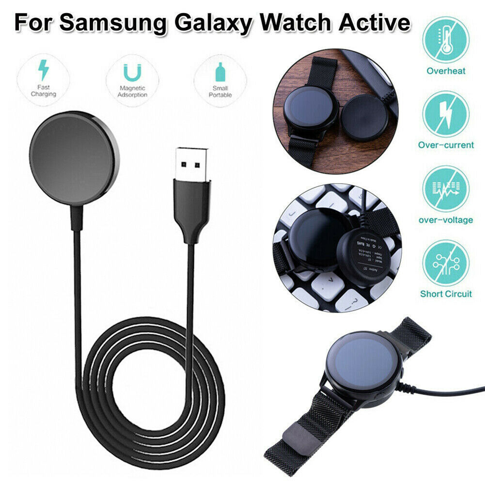 Câble de chargeur magnétique sans fil pour Samsung Galaxy Watch Active 1 2 Câble de chargeur magnétique sans fil pour Samsung Galaxy Watch Active 1 2